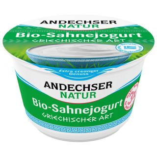 Sahnejogurt natur 10 % griechische Art, 200 g Becher,  Andechser