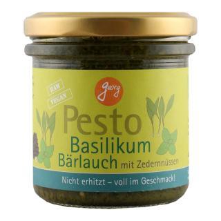 Pesto Bärlauch-Basilikum mit Zedernüssen