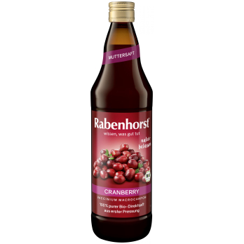 Cranberry Muttersaft, 0,75 l, Mehrweg Rabenhorst