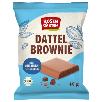 Dattel Brownie Vollmilch, 40 g MHD 12.03.2026