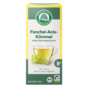 Fenchel-Anis-Kümmel-Tee im Beutel, 20  x 2,5 g