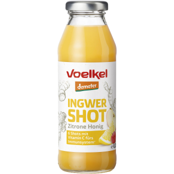 Shot Ingwer & Zitrone Honig, 0,28 l, Voelkel