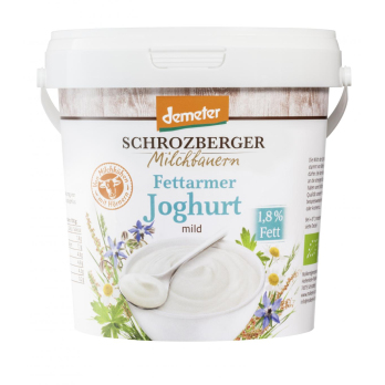 Joghurt natur fettarm, 1kg Eimer, 1,8%