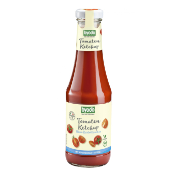 Tomaten-Ketchup, ohne Kristallzucker, byodo 500 ml