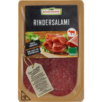 Rindersalami geschnitten, 100%Rind
