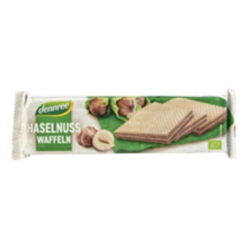 Haselnusswaffeln, dennree 125 g