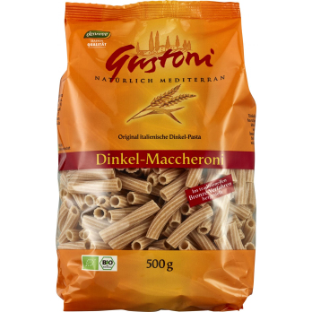 Dinkel Maccheroni, Gustoni