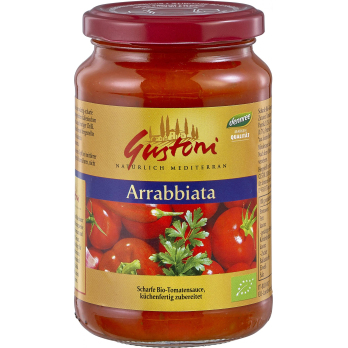 Arrabbiata Tomatensauce, 350g, von Gustoni