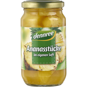 Ananas-Stücke im eigenen Saft