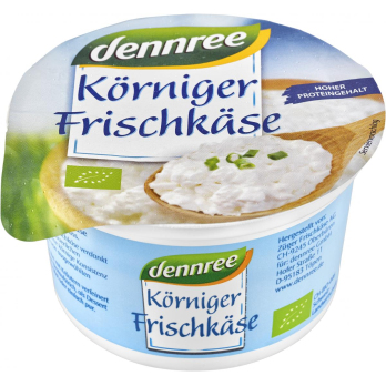 Körniger Frischkäse, 200 g Becher, dennree