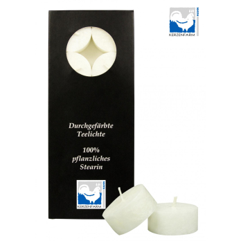 Stearin Teelichter weiß