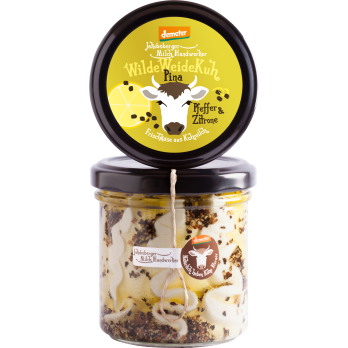 WildeWeideKuh Pina, Frischkäse mit Pfeffer und Zitrone