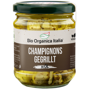 Gegrillte Champignons, Bio Organica Italia