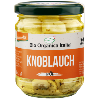 Knoblauch in Olivenöl, Bio Organica Italia 190 g