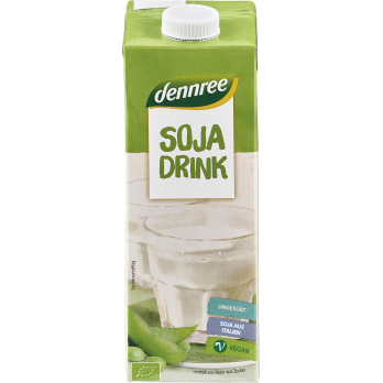 Sojadrink Natur, 1 l Tetra, Dennree, MHD 24.07.2026